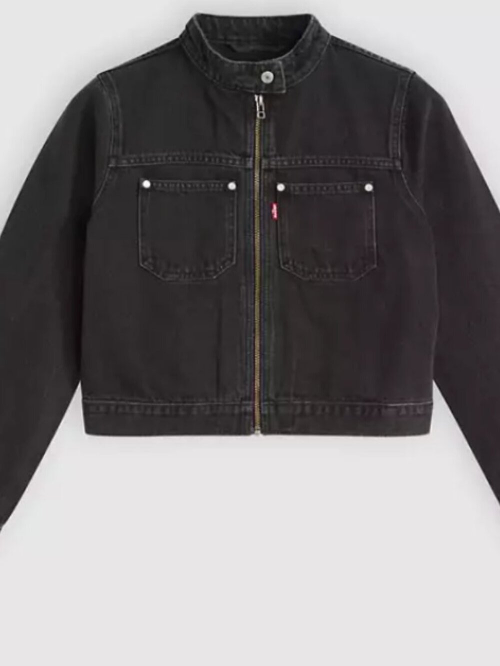 Levi's Moto Trucker Jacket - Black *NWT* - Picture 5 of 7